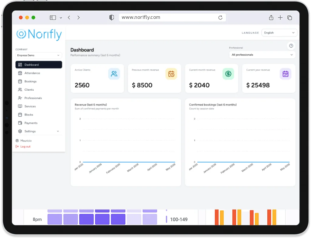 Norifly: Reservas, pagos y asistencia en una operación simple.